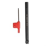 SCLCR06 Boring Bar Set with CCMT060204-HM Inserts for Steel Machining, Internal Turning Tool Holder Kit 6/7/8/10mm(S10K-SCLCR06 Boring Bar)