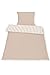 Produktbild SETEX Baumwoll-Wendebettwäsche, Bezug für Bettdecke im Set mit Kissenbezug, 100 % Baumwolle, 2-teiliges Bettwäsche-Set, Marzipan