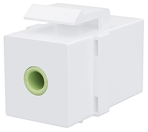 Conector Keystone de 3,5 mm DIYTECH hembra a hembra para placas de pared y módulos de audio