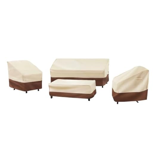 Waterproof 4-Piece Patio Furniture Cover Set