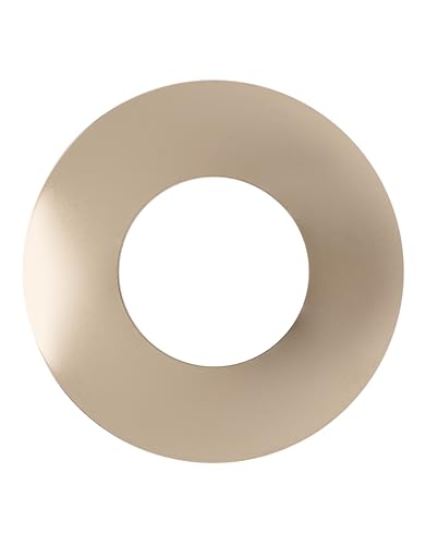 Image of The Can Converter Ceiling Medallion for Recessed Can Light - Home Improvement Decorative Steel Flat Goof Ring & Cover Plate for 5 inch & 6 inch Cans, Small Ceiling Medallion for Chandeliers, Polished Nickel