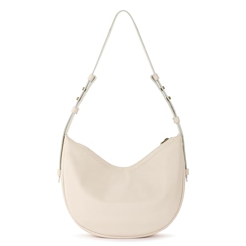 Image of The Sak Tess Crescent Shoulder Bag - Premium Women's Handbag for Everyday & Travel - Adjustable Strap with Zipper Closure