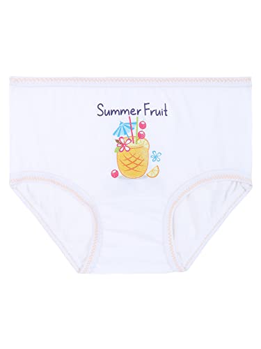Image of DYCA by Bodycare Girls Cotton Briefs, Soft & Breathable Panties, Pack of 6, Print & Colour May Vary