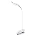 Miady 20 LED Clip on Lamp, Cordless & Portable Clip on Light, Touch Control Stepless Dimming, Eye-Care Adjustable Brightness Reading Light, USB Rechargeable and Built-in 1200mAh Battery