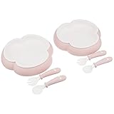 ベビービョルン 【日本正規品保証付】ベビープレート・スプーン&フォーク2セット パウダーピンク