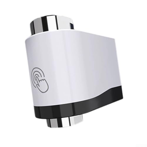 HEBEOT Sensore di risparmio idrico, rubinetto intelligente con sensori inferiori e laterali e tecnologia di induzione a infrarossi 67 x 65 x 33 m (nero + bianco)