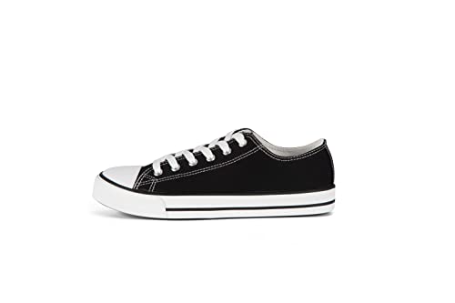 Procity Essential Unisex Turnschuhe Damen Herren Low Top Sneaker Black 39