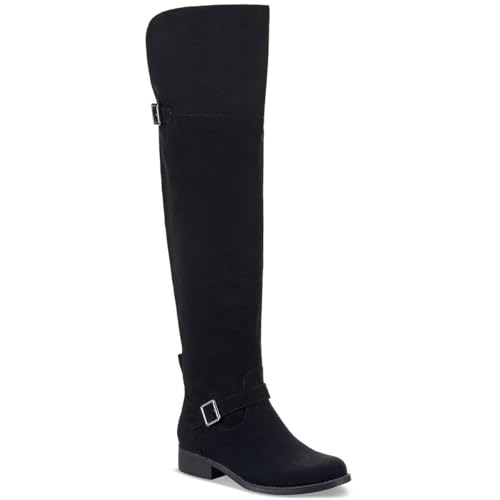 Sun + Stone Womens AnyaaWC Tall Over-The-Knee Boots Black 6.5 Medium (B,M)