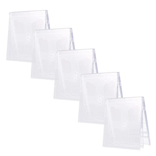 SOLUSTRE Empty CD Cases 5pcs CD Disc Jewel Case Disc Case Standard Jewel Cases Clear Jewel Cases Media Video Storage Case CD Case Transparent Hard Plastic Transparent CD Cases