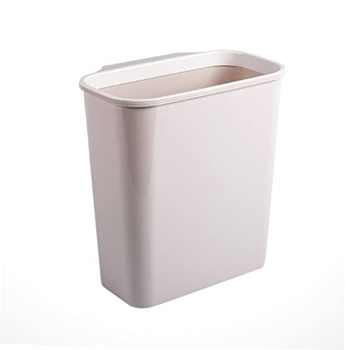 Caneca de basura rectangular beige para cocina miniatura 7