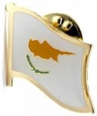 Cyprus Country Flag Small Metal Lapel Pin Badge 3/4 X 3/4 Inches New
