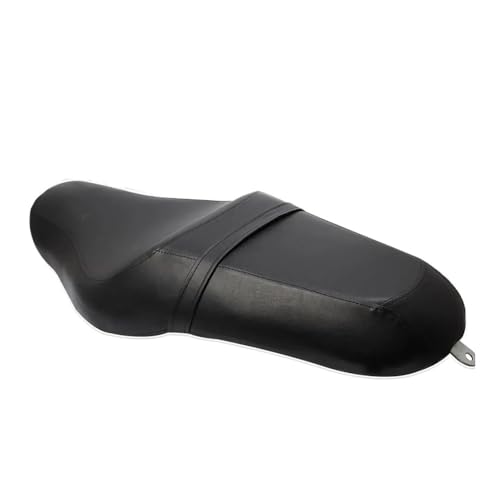 Asiento de motocicleta doble para Sportster XL 1200 anti fatiga con cuero negro conductor