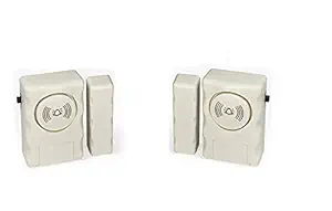 Navkar Systems Door Alarm Security Pack of 2 Pc's Wireless Door Alarm Sensor for Home Window Alarm Security | Main Door Open Alarm for Home