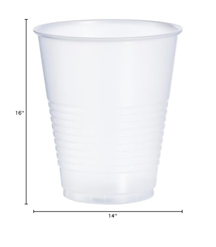Dart Container 12oz Cold Plastic Cups, Clear, Pack of 1000 Y12S (12SNDart)