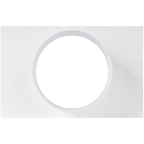 Vent Systems Ø120 mm Lüftungskanalverbinder Flansch gerade Lüftungsrohr Kunststoff Kanalverbinder Platte für Kühlung Heizung Lüftungssystem HVAC 12 cm