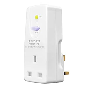 EXNICEXI RCD Plug Safety RCD Adaptor UK Leakage Protection Home Circuit Breaker (30mA 240V AC , 13A 50HZ IEC61540) for…