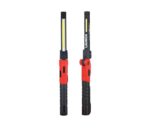 LAUNCH Boutique Officielle Lampe de Travail LED Rechargeable, Baladeuse Led Mecanicien avec Aimant Ultra-puissant et Torche COB Réglable à 180°, Idéale pour la Voiture, L'atelier, Camping et Urgences