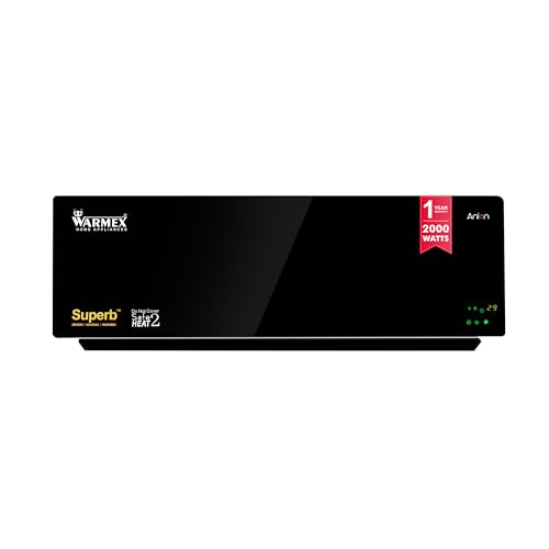 Warmex Wall Mount PTC Room Heater For Home 1000/2000 With Over Heat Protection | Heater Air Conditioner for Winter Indoor Use Bedroom | No Oxygen Burning, ISI Certified With 1 Year Warranty