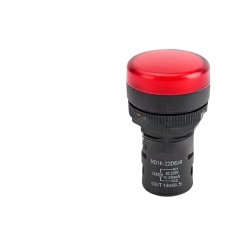 Voyant lumineux ND16-22DS/4 signalisation alarme rouge 220V