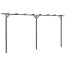 vidaXL Kiefernholz Imprägniert Garten Pergola Gartenlaube Rosenbogen Rankhilfe Holzbogen Spalier Holzpergola Torbogen Grau 400x40x205cm