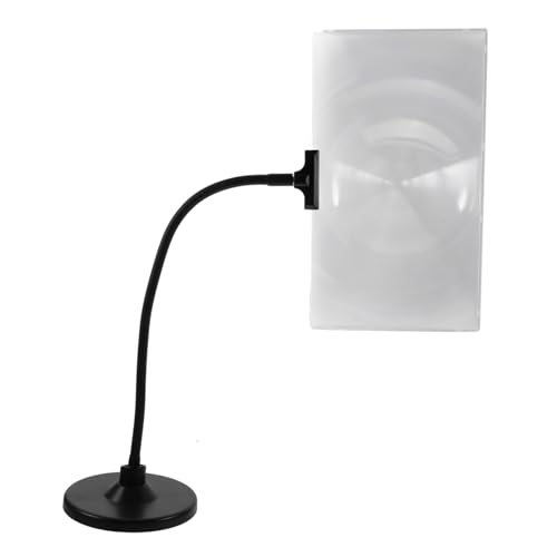 SHERCHPRY Hands Magnifying Glass Stand Flexible Desktop Magnifier with Detachable Tube for Reading Sewing and Maintenance for Close Work and Detailed Tasks