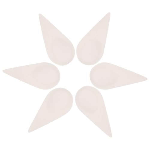 COLLBATH 50個 入り使い捨て甘蔗渣パルプ製水滴形デザートプレート 食品保存トレイ兼用 エレガントで実用的なスナック皿