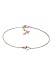 Price comparison product image Elli Women's 925 Sterling Silver Gold Plated Xilion Cut Heart Bracelet of Length 18 cm
