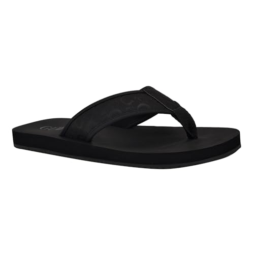 Guess Men's DUBBZ Flip-Flop, Black 001, 8