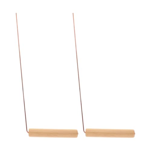 VICASKY Copper Dowsing Rods 2pcs Brass Divining Rods for Hunting Tools Divining Water Treasure Buried Discover Paranormal Secrets with Divining Rods