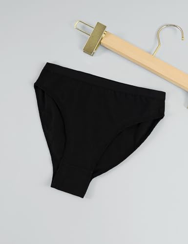 Lovdaswi Dance Panties For Girls High Cut Cotton Ballet Briefs Black thumb #2