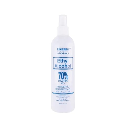 Energy Cosmetics Ethyl Alcohol 70% | Antiseptic & Disinfectant Spray | Kills 99.99% Germs | Safe on Skin | Multipurpose Sanitizer for Hands Surfaces Homes Salons and Clinics | 300 ml