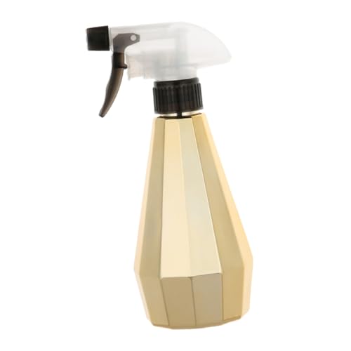 VILLCASE Multipurpose Hairdressing Spray Bottle Press Pump 300ml Gold Finish Salon Accessory for Home and Professional Use