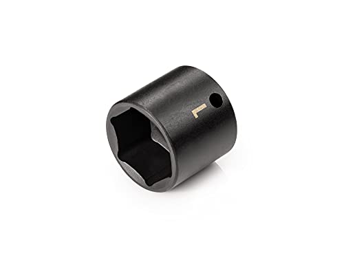 Image of TEKTON 3 /8 Inch Drive x 1 Inch Shallow 6-Point Impact Socket | SID12025