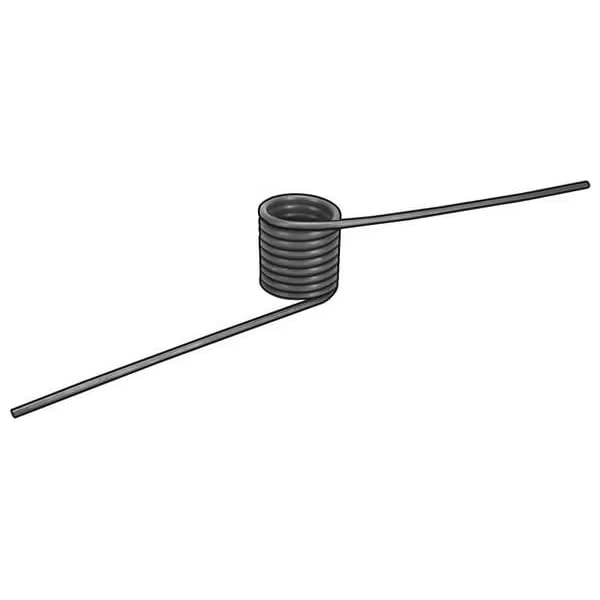 Torsion Spring, 180 Deg, 0.526OD, PK6, Mfr: 3HPE7-A