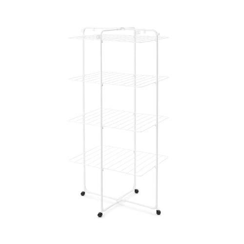 Brabantia Étendoir à Linge Tour HangOn de, 30 mètres (Blanc) – Séchoir à Linge Ajustable à...