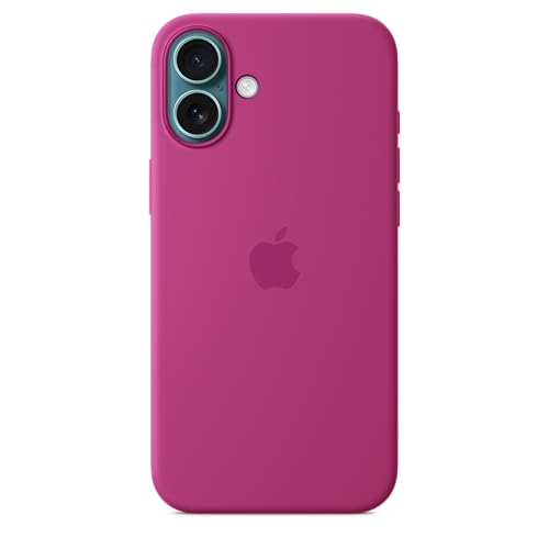 Image of Apple iPhone 16 Plus Silicone Case with MagSafe - Fuchsia 