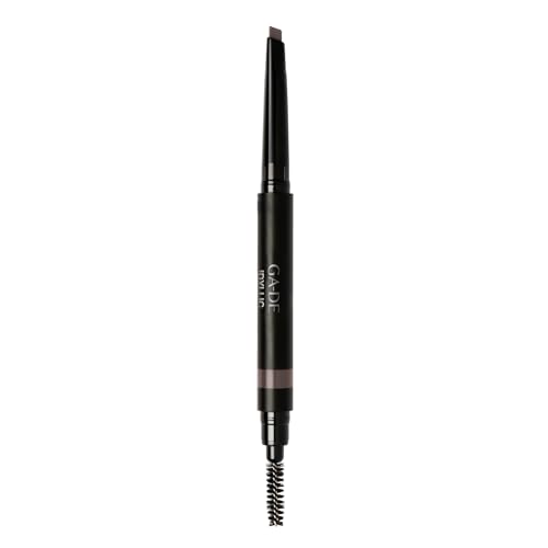 Idyllic Satin Eyebrow Pencil 600 - Double-Ended Blonde Brown Eyebrow Tint with Blending Eyebrow Brush, Blend of Waxes and Emollients - 0.007 oz