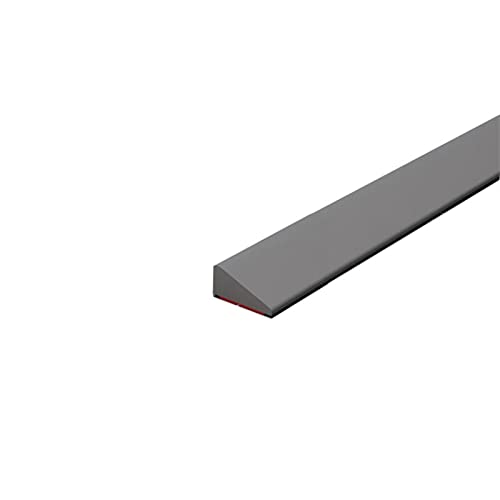 Kitchen Water Splash Guard, Frameless Shower Threshold Door Bottom Seal Strip Water Barrier for Sink Retaining Dam Strip for Countertop (Color : Grey, Size : 250cm)