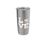 Poke Bowl Palabra de amor Hawaii Poke chefs Vaso térmico de acero inoxidable de doble pared