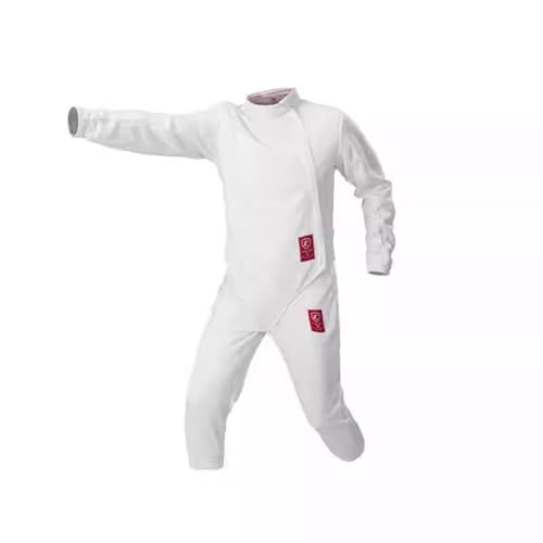 KXJPIZIYB Fencing Uniform 3-Piece Vest Pants Jacket, Fencer Protective Suit, for Right Hand Athlete Daily Training, 350N(56#)