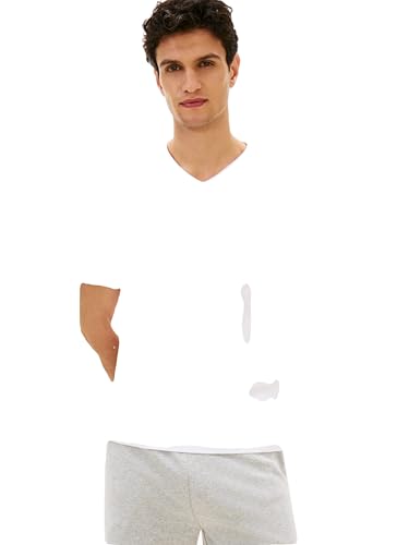 T-shirt à col en V Tommy Hilfiger le pack de 3 idéal contre l'usure des basiques en L - 2