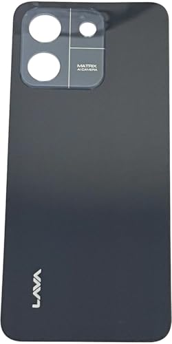 Image of Compatible with Lava Yuva Smart (Glossy Black) Back Panel (Glossy Black)