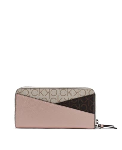 Image of Calvin Klein Women's Key Item Saffiano Continental Zip Around Wallet With Wristlet Strap
