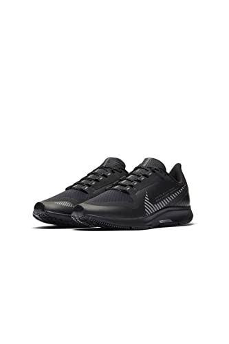 Nike Womens Air Zoom Pegasus 36 Shield Running Trainers AQ8006 Sneakers Shoes (UK 6 US 8.5 EU 40, Black Metallic Silver 001)