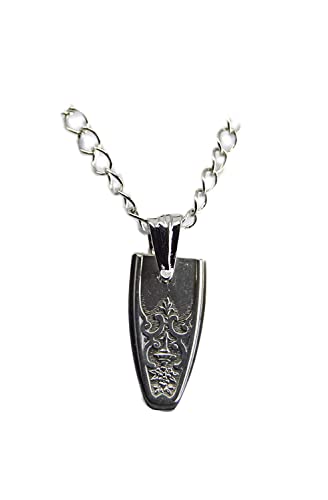 A Recycled Silverware jewelry pendant created from actual vintage silver-plate spoons and forks handcrafted necklace SWP 5