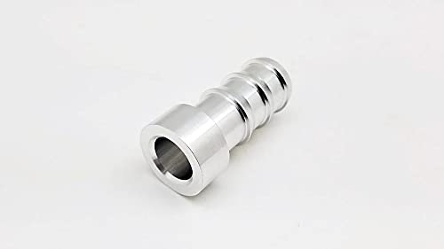 Autobahn88 Aluminum Barb Weld Bung, Push-On Hose End Fitting - OD= 9mm (0.36"), for AN6 Push-On Hose