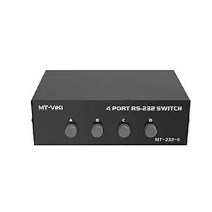 ATORSE Db 9 Pin Male Female Connector Serial 4 Port Rs232 Data Sharing Switch