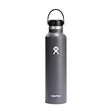 Hydro Flask Water Bottle - Insulated Stainless Steel - Non Spill, Leakproof in 24 Oz Stone