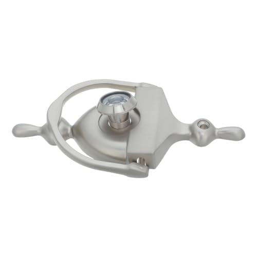 Aldaba retro de aleación de zinc plata con mirilla gran angular ajustable 2