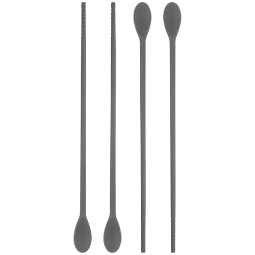 RORPOIR Silicone Stirring Spoon Dual End Chopsticks Spoon Multi-Use Kitchen Gadget for Coffee Tea Cocktails and Beverage Mixing 11.02 Inch